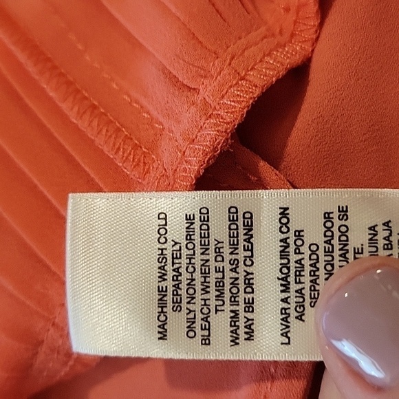 NWT White House Black Market xxs pink camisole pleated back - Picture 5 of 5